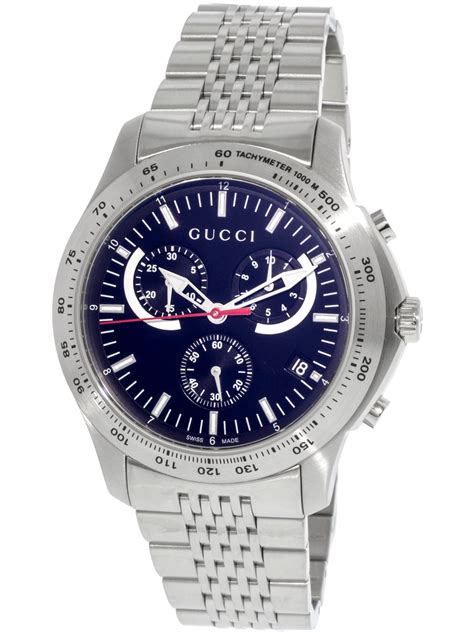 silver gucci mens watch